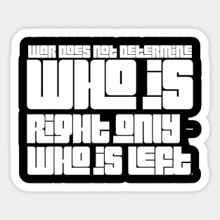 Soils of war Sticker